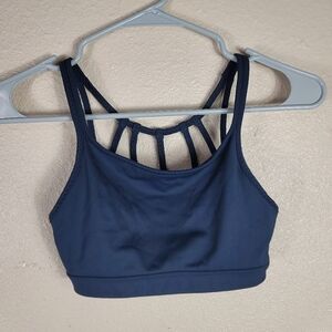 Athleta Max Out Chi Woman's Bra blue Sz XXS